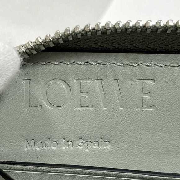 LOEWE Round Long Wallet f-22460 Gray Green GRIS CEN Puzzle C510T12X10 Leather... - Picture 9 of 11